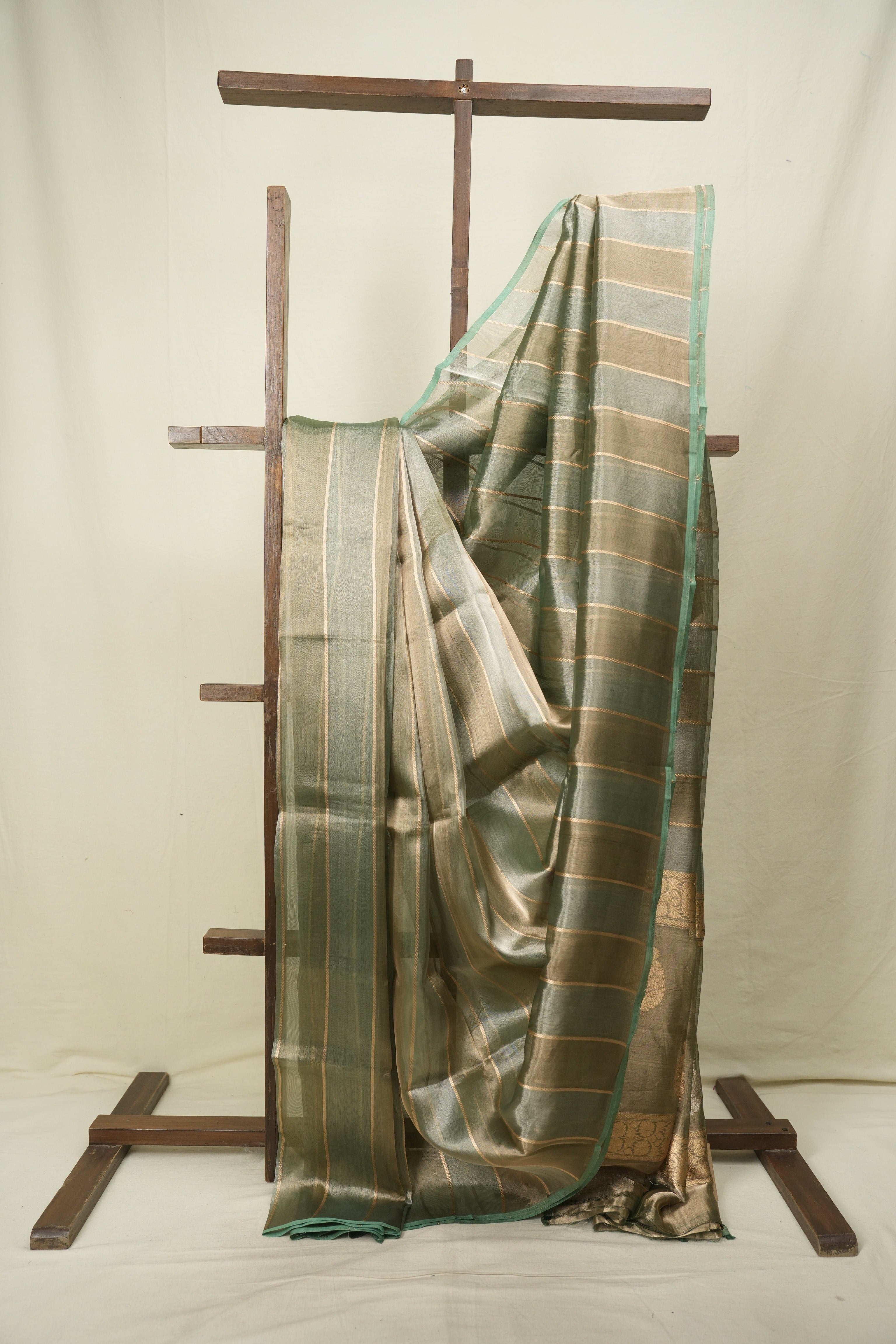 Mint Tissue Banarasi Silk Saree - SRMTBSS104