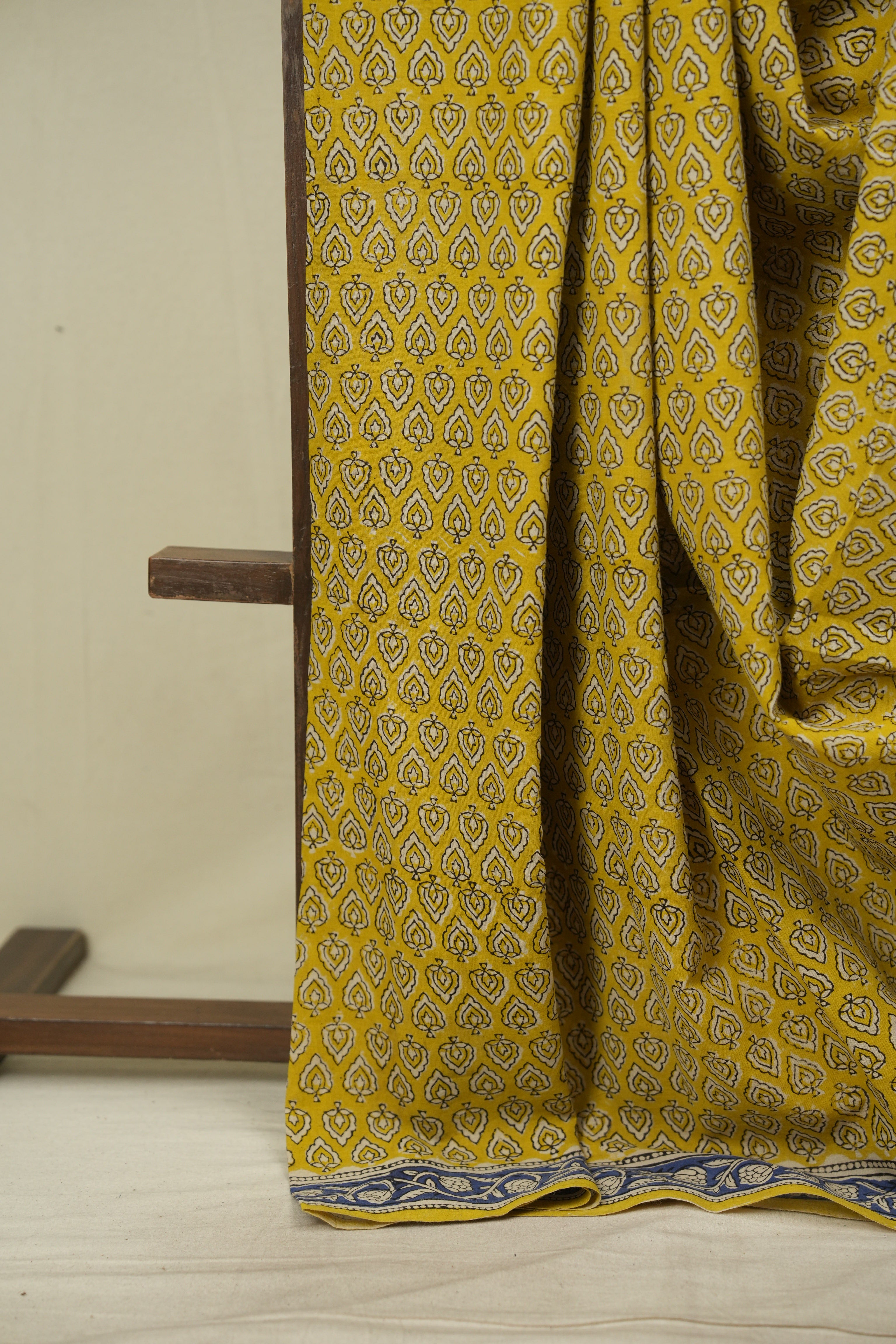 Yellow HBP Cotton Saree - SRYCS3617