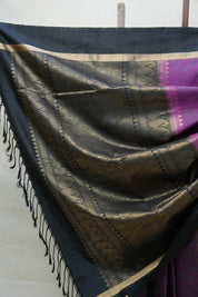 Purple Soft Silk Saree - SRPSSS245