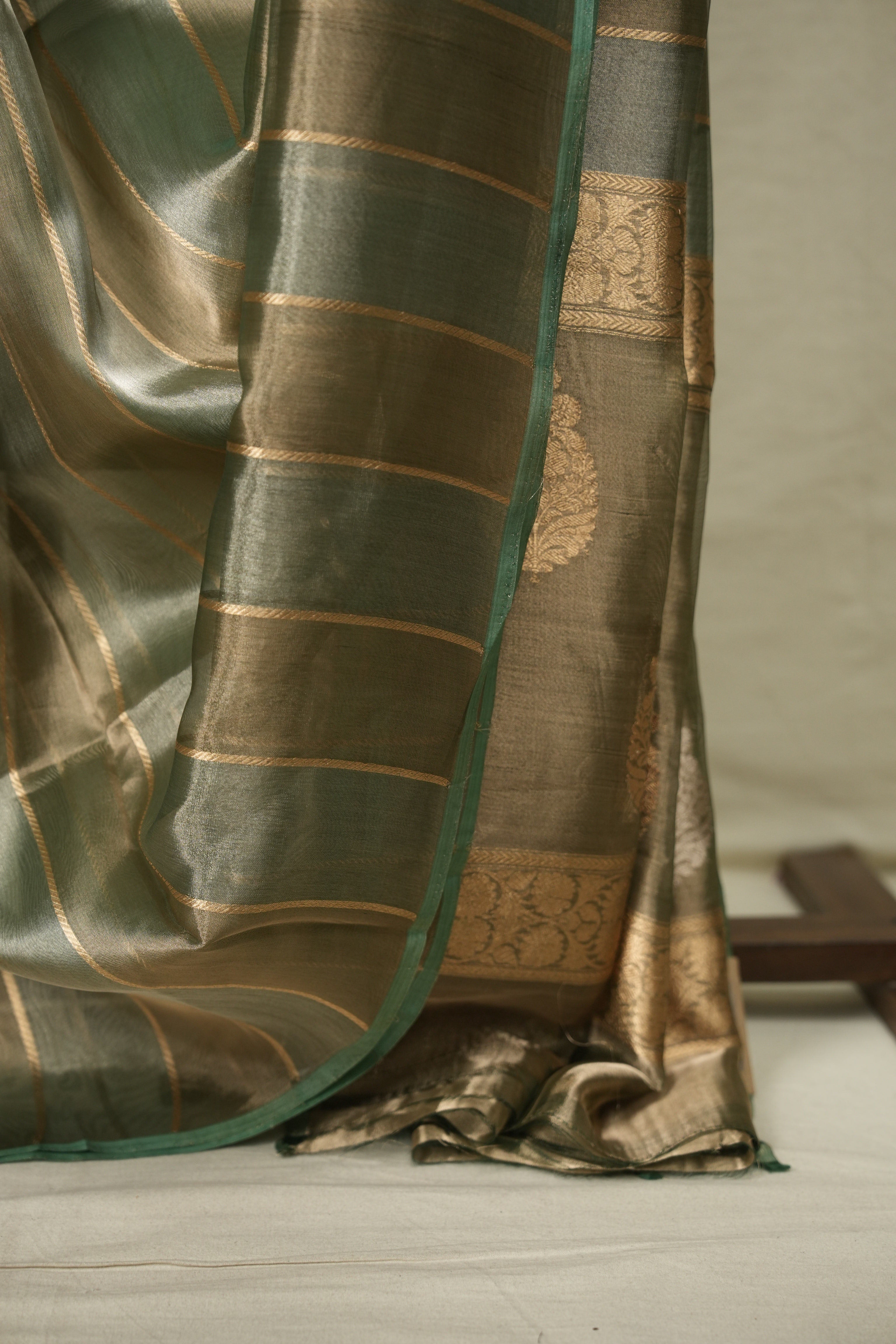 Mint Tissue Banarasi Silk Saree - SRMTBSS104
