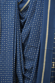 Blue HBP Cotton Saree- SRBCS3269
