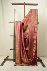 Rani Pink Tussar Silk Saree - SRRPTSS1954