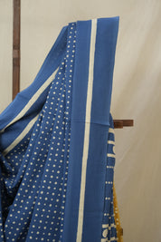 Blue HBP Cotton Saree- SRBCS3269
