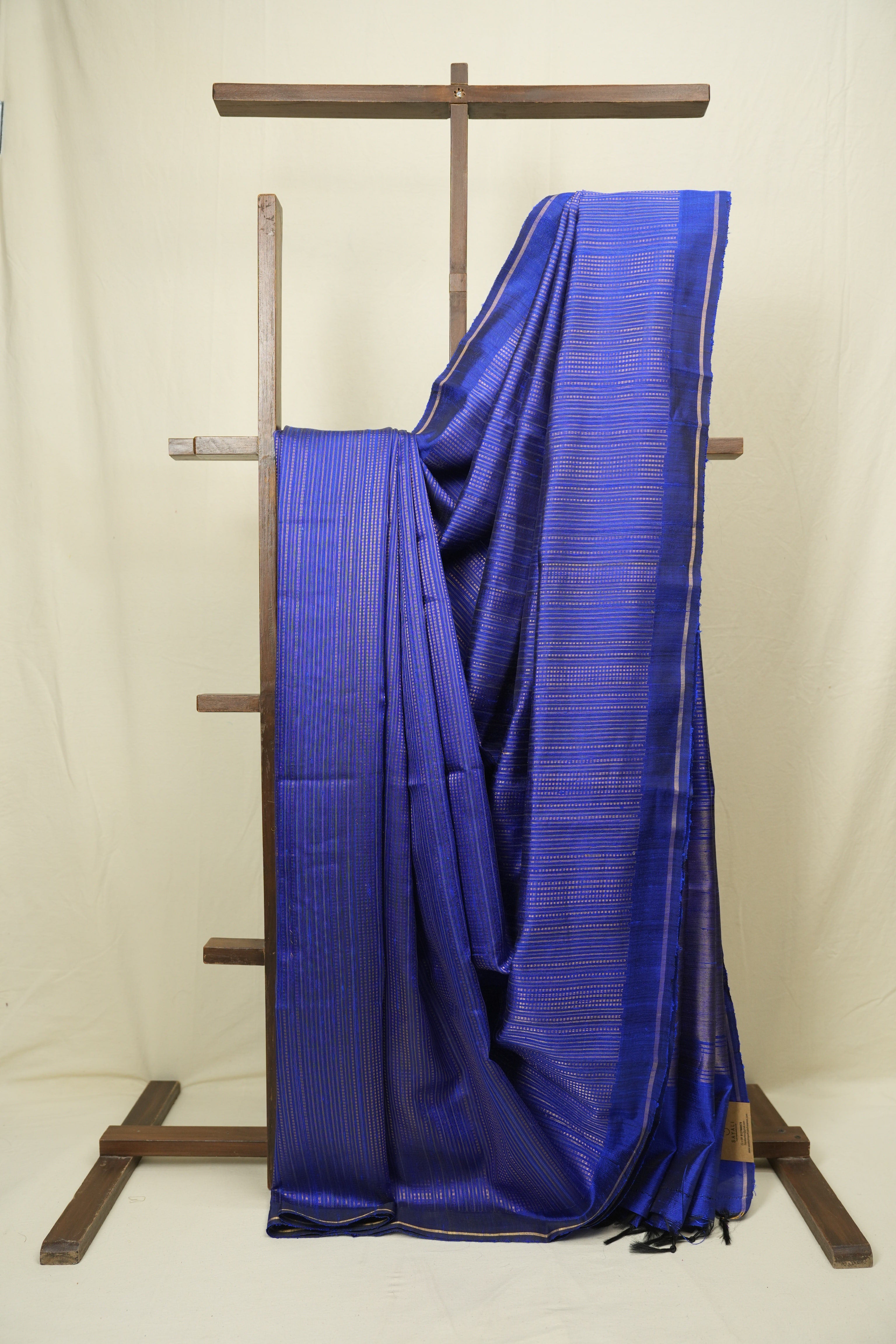 Royal Blue Raw Silk Saree - SRRBRSS1019