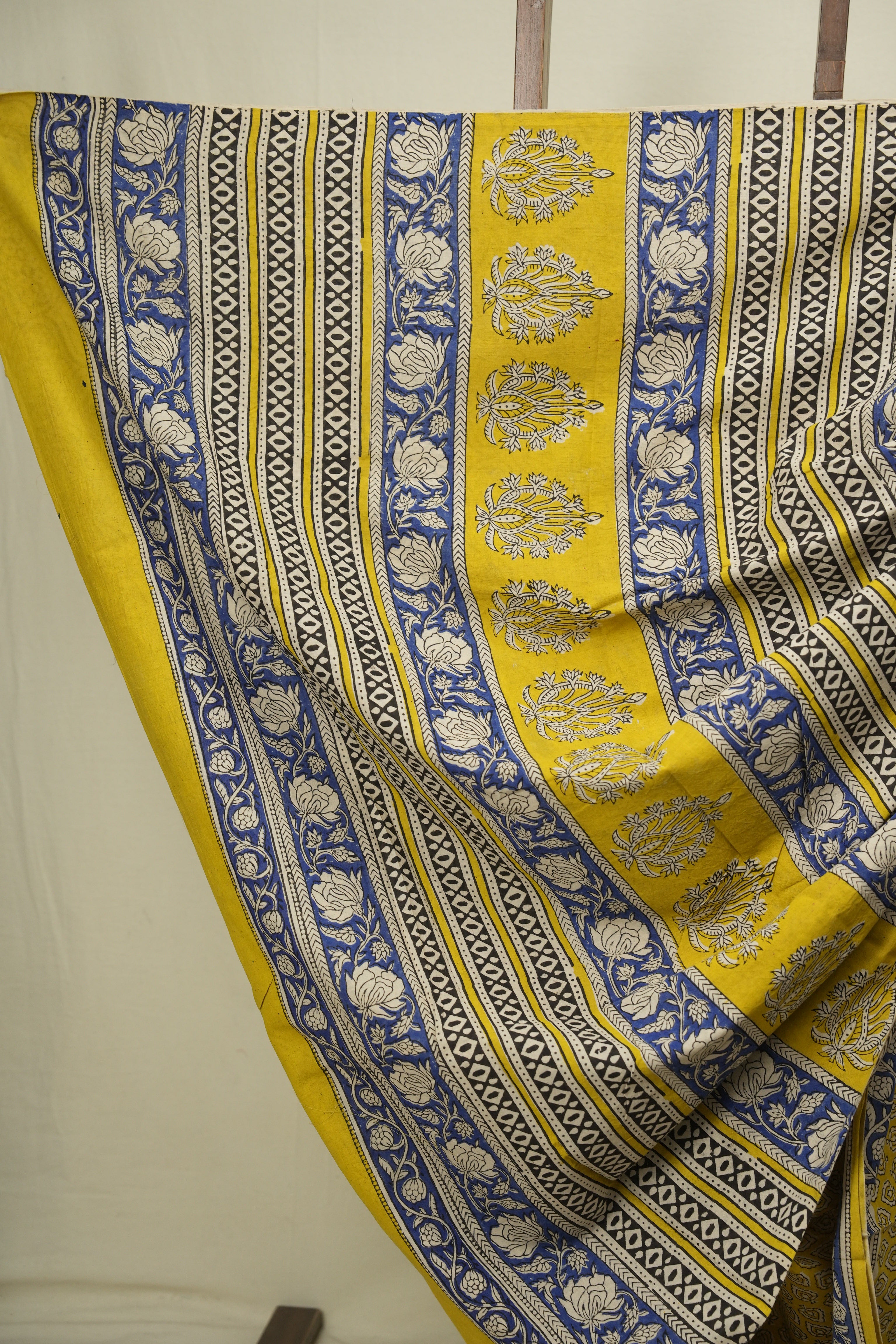 Yellow HBP Cotton Saree - SRYCS3617