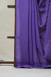 Light Purple Mul Cotton Saree - SRLPMCS12