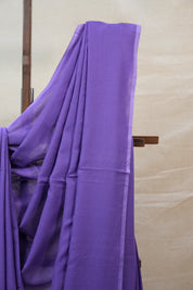 Light Purple Mul Cotton Saree - SRLPMCS12