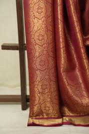Rani Pink Tussar Silk Saree - SRRPTSS1954