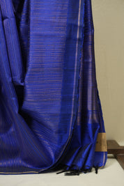 Royal Blue Raw Silk Saree - SRRBRSS1019