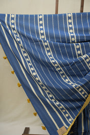 Blue HBP Cotton Saree- SRBCS3269