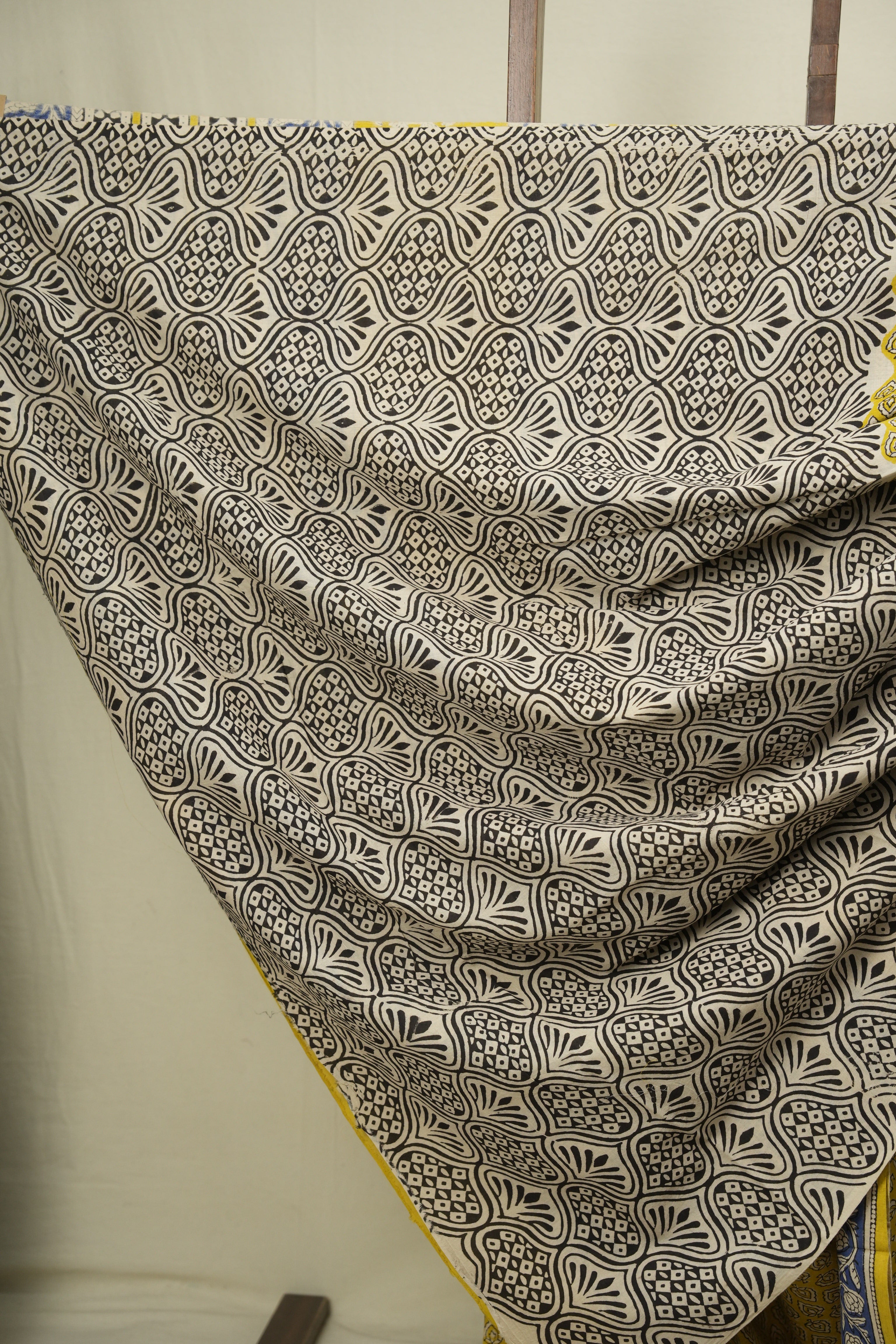 Yellow HBP Cotton Saree - SRYCS3617