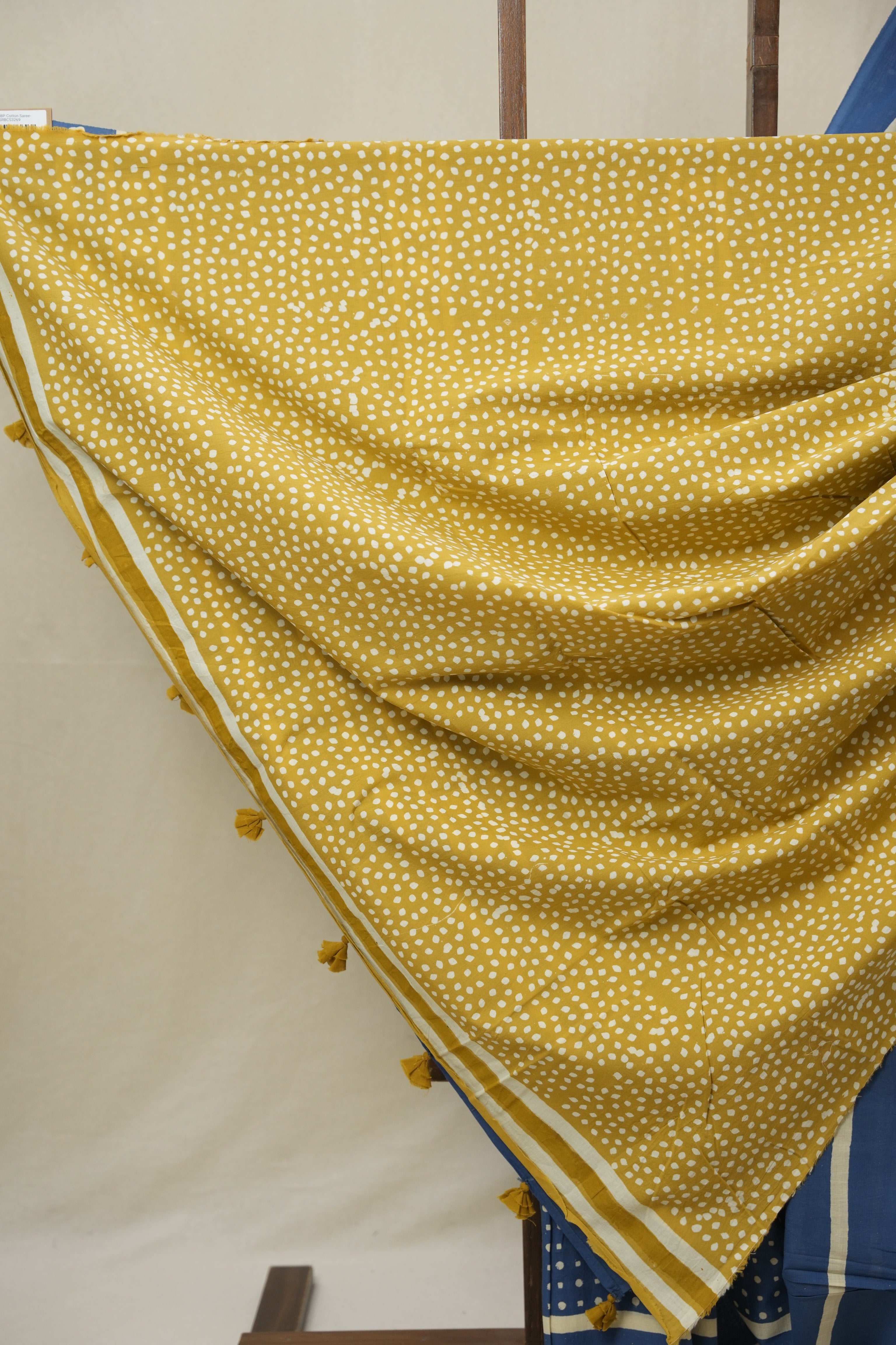Blue HBP Cotton Saree- SRBCS3269