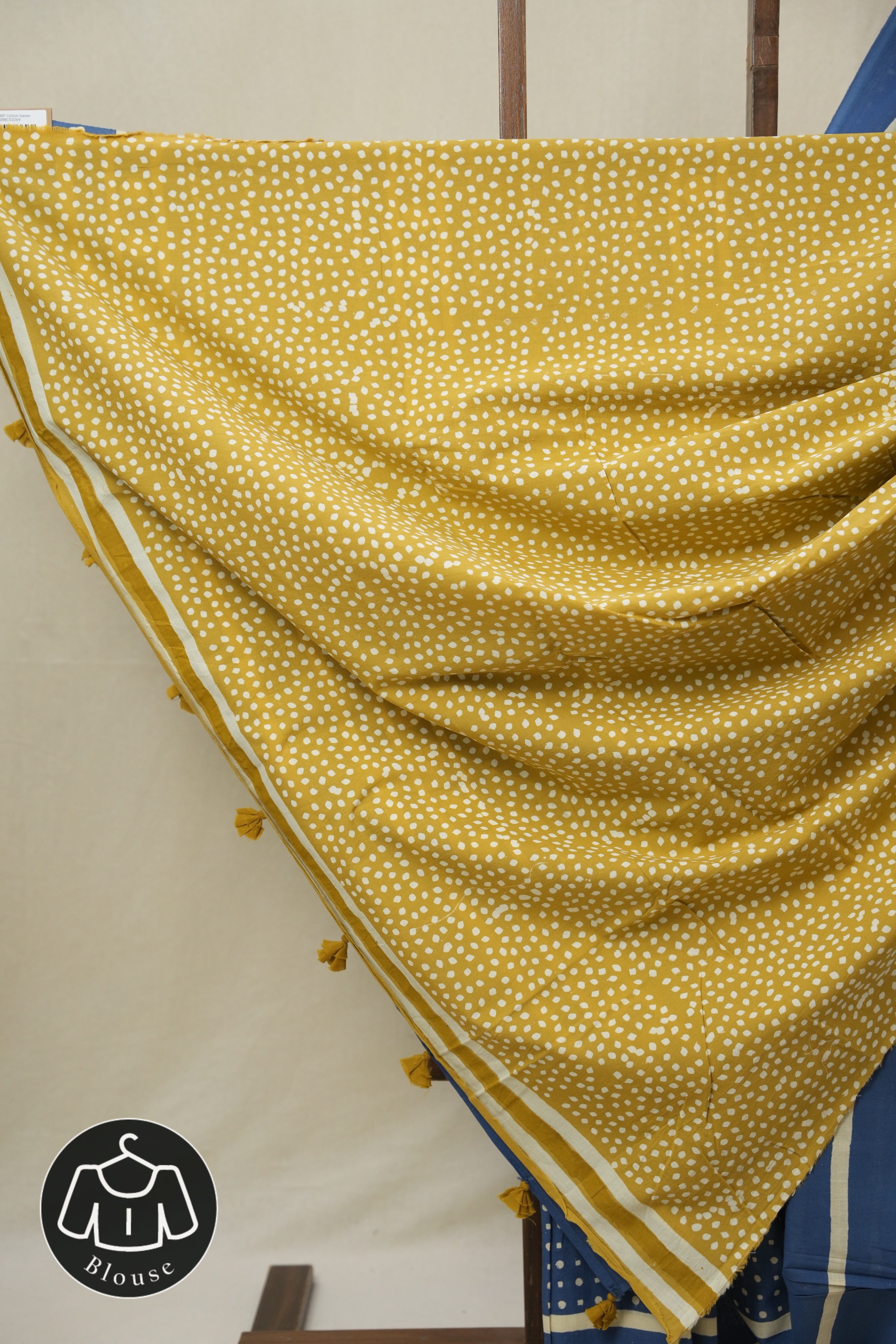 Blue HBP Cotton Saree- SRBCS3269