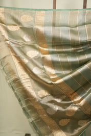 Mint Tissue Banarasi Silk Saree - SRMTBSS104
