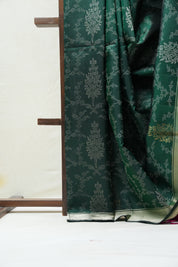 Green Soft Silk Saree - SRGSSS265