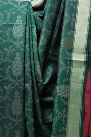 Green Soft Silk Saree - SRGSSS265