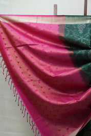 Green Soft Silk Saree - SRGSSS265