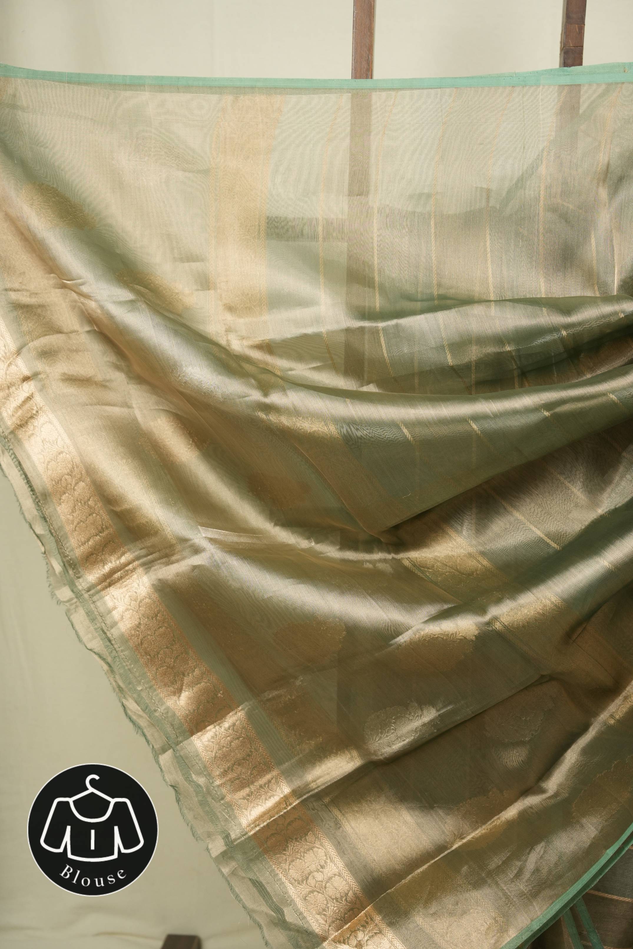 Mint Tissue Banarasi Silk Saree - SRMTBSS104