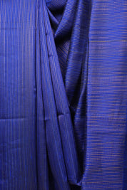 Royal Blue Raw Silk Saree - SRRBRSS1019