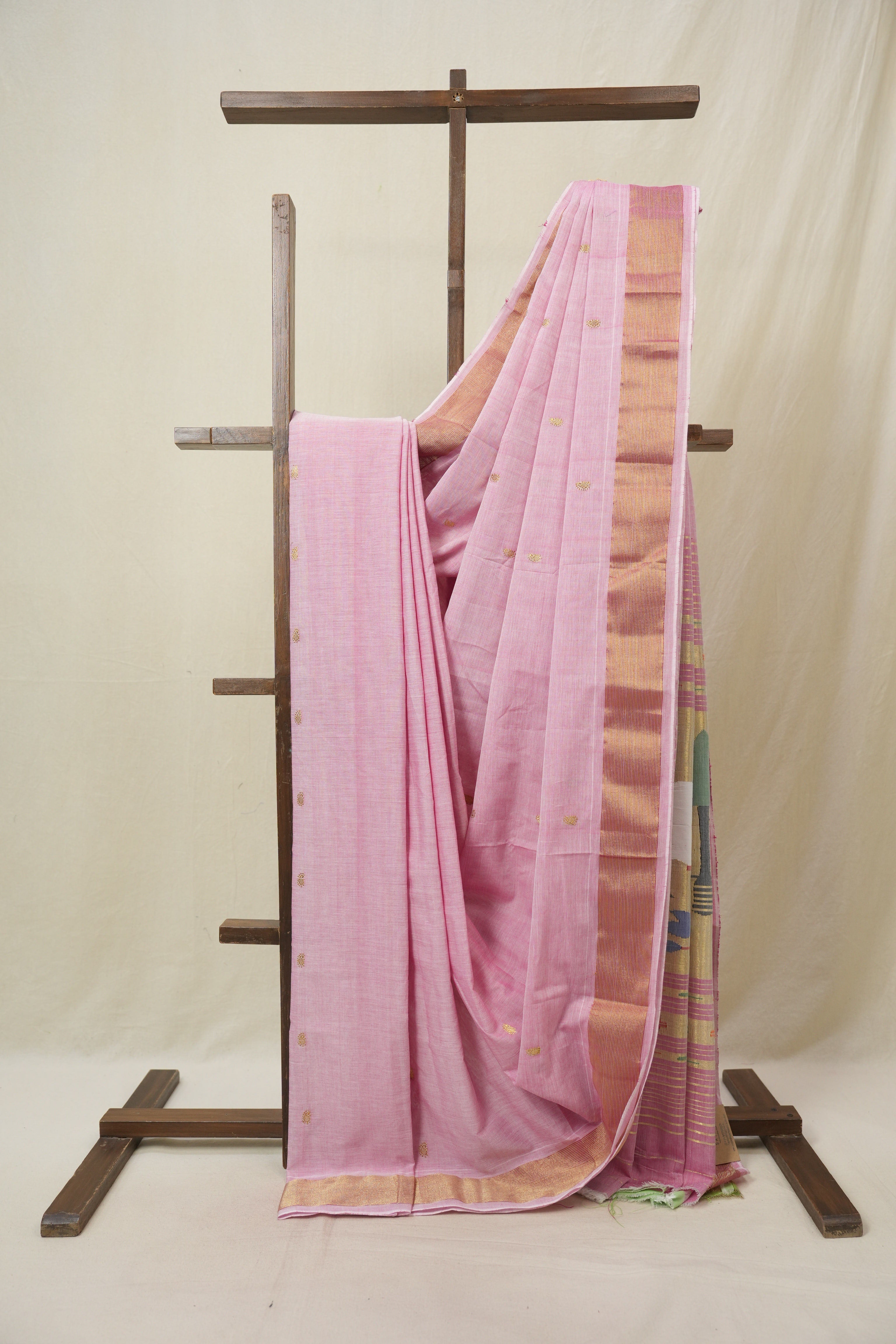 Pink Cotton Paithani Saree - SRPCPS714