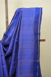 Royal Blue Raw Silk Saree - SRRBRSS1019