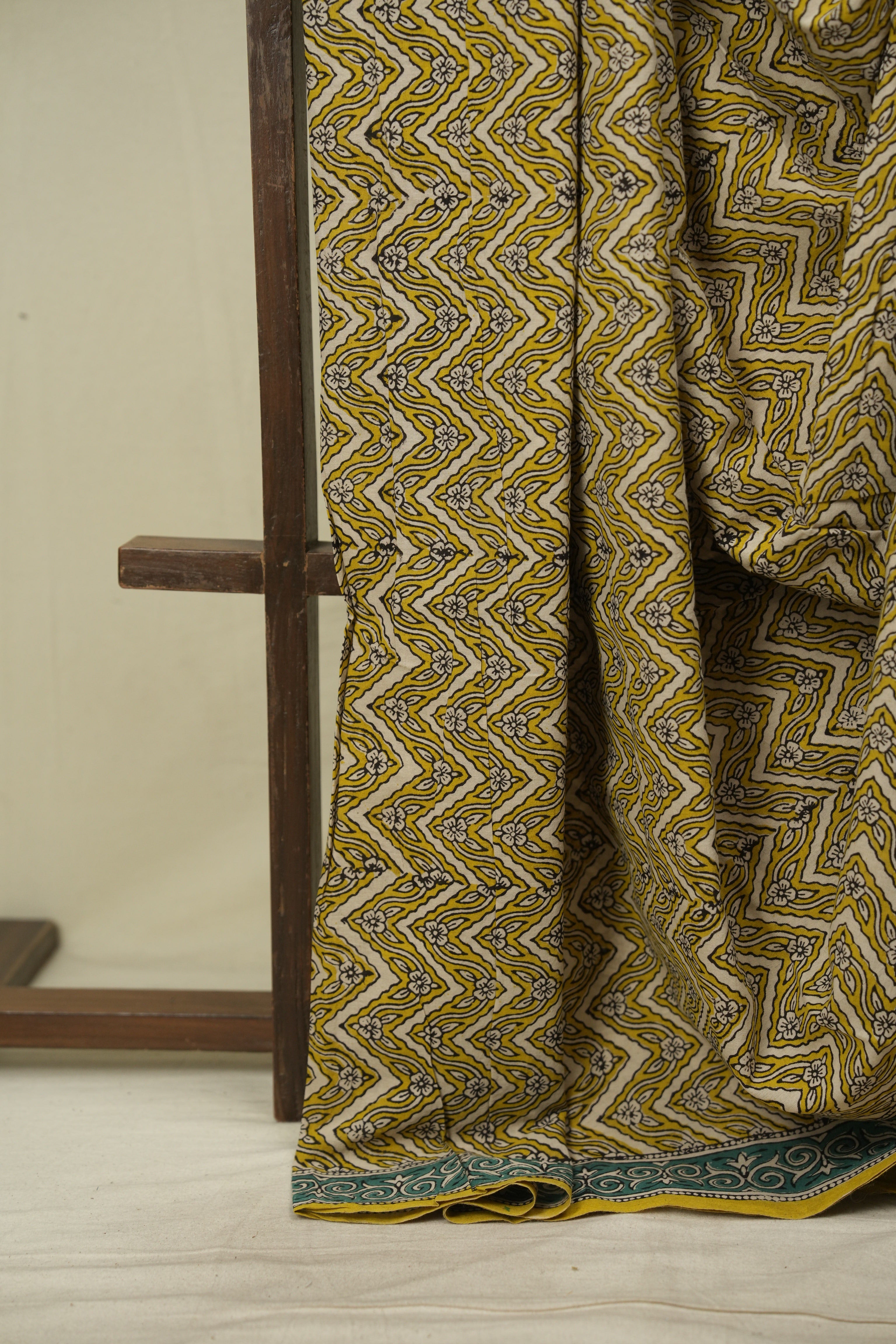 Yellow HBP Cotton Saree - SRYCS3619