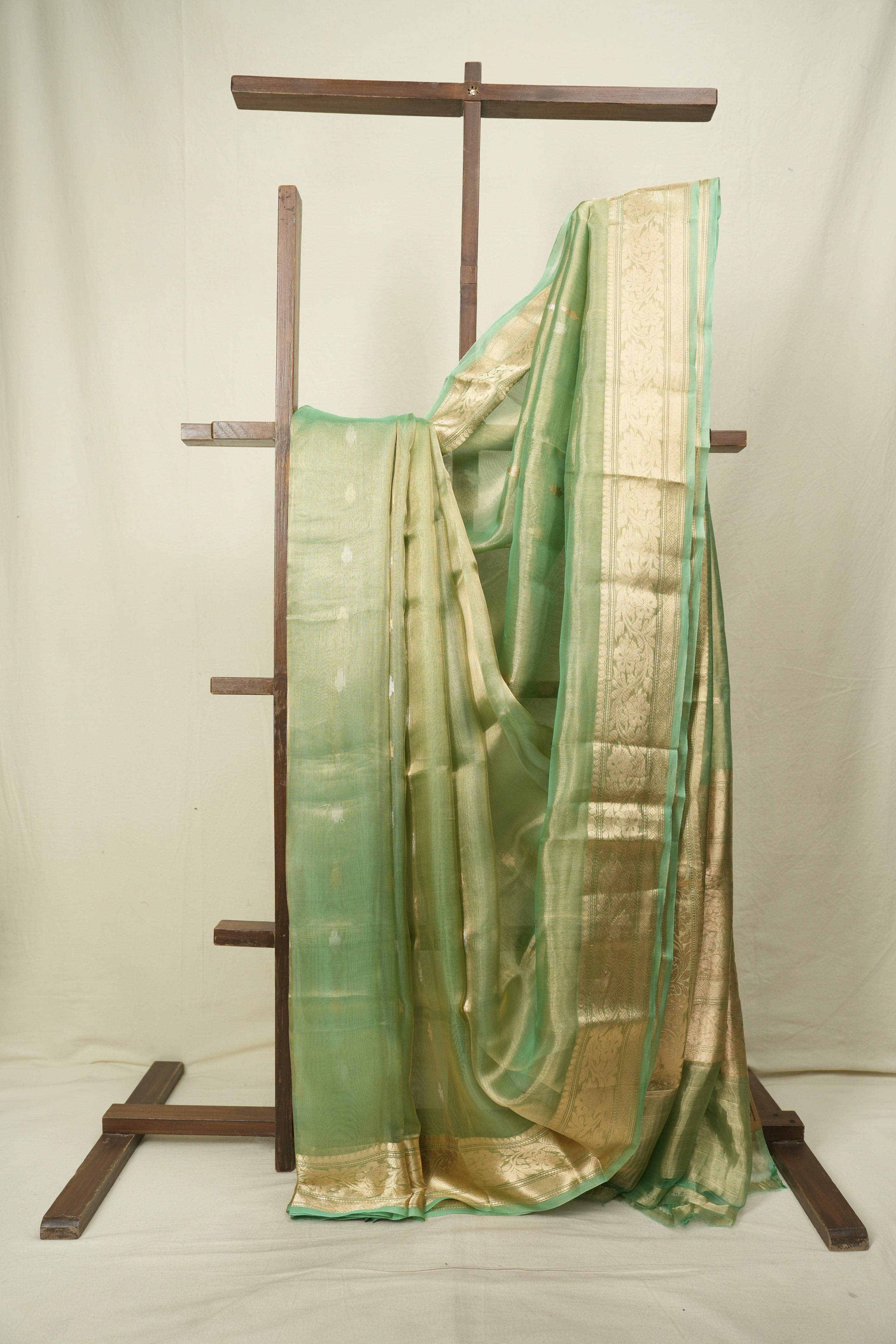 Pista Tissue Banarasi Silk Saree - SRPTBSS100