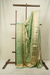 Pista Tissue Banarasi Silk Saree - SRPTBSS100