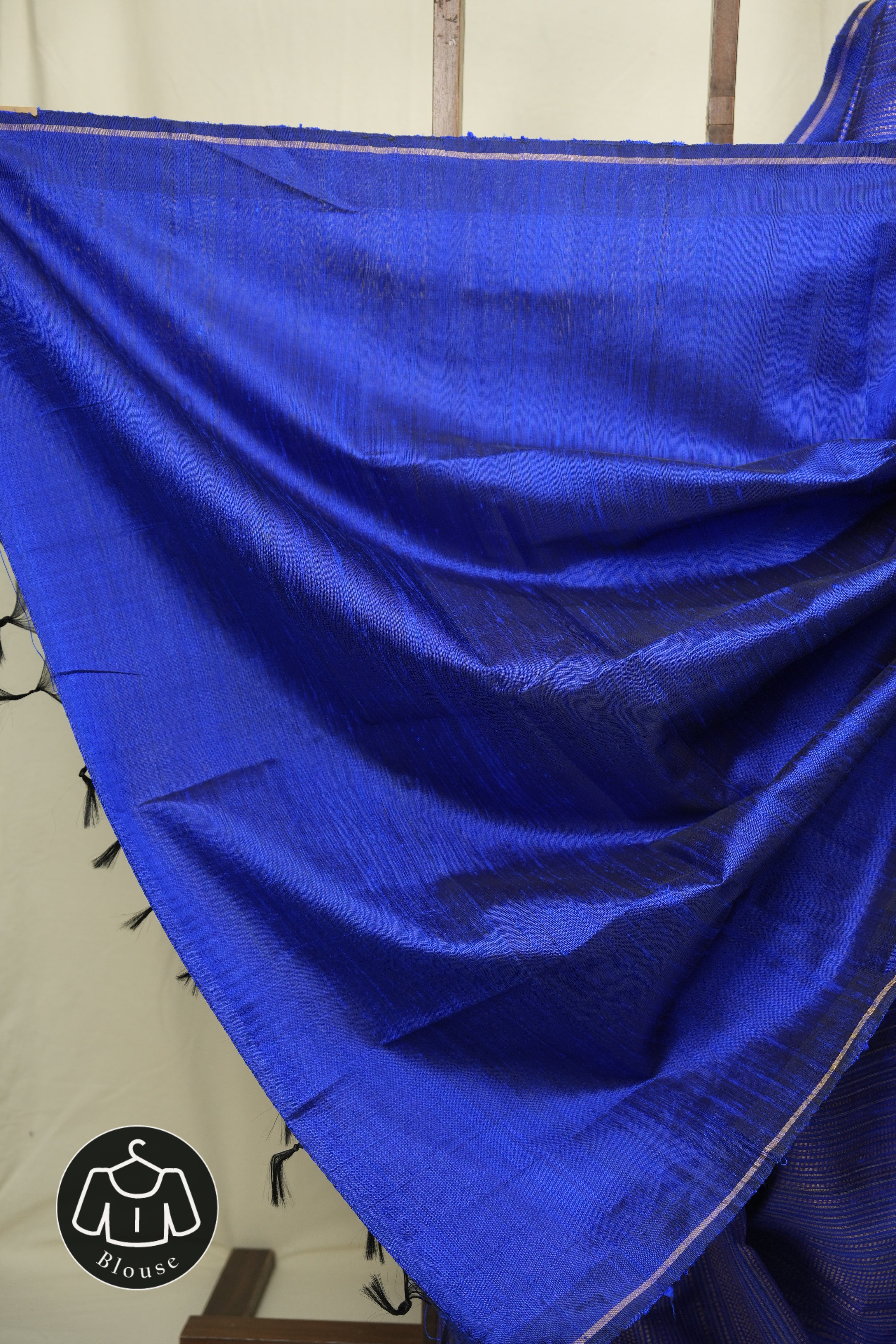 Royal Blue Raw Silk Saree - SRRBRSS1019