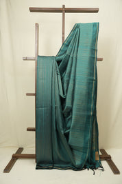Rama Green Raw Silk Saree - SRRGRSS1020