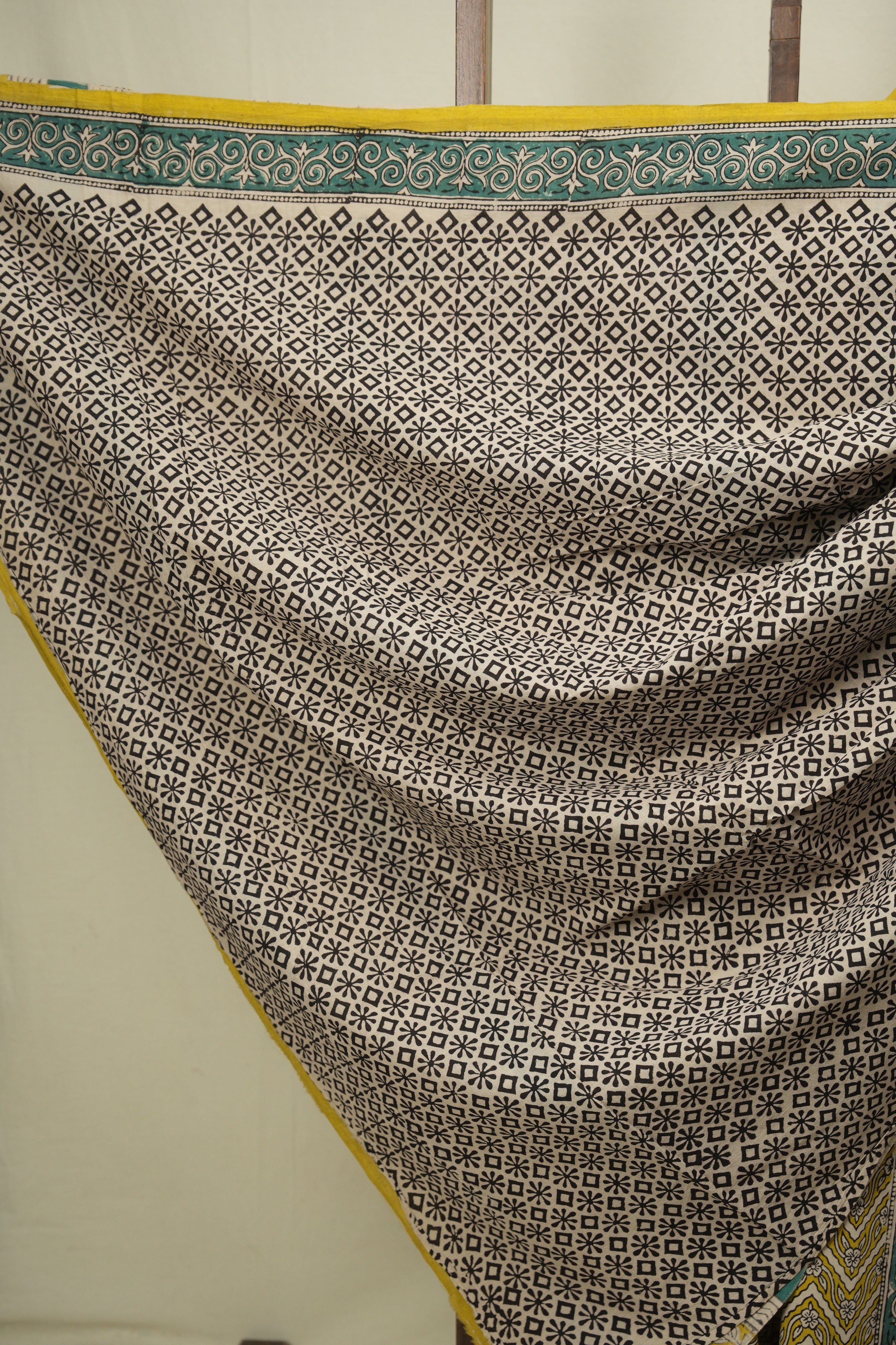 Yellow HBP Cotton Saree - SRYCS3619