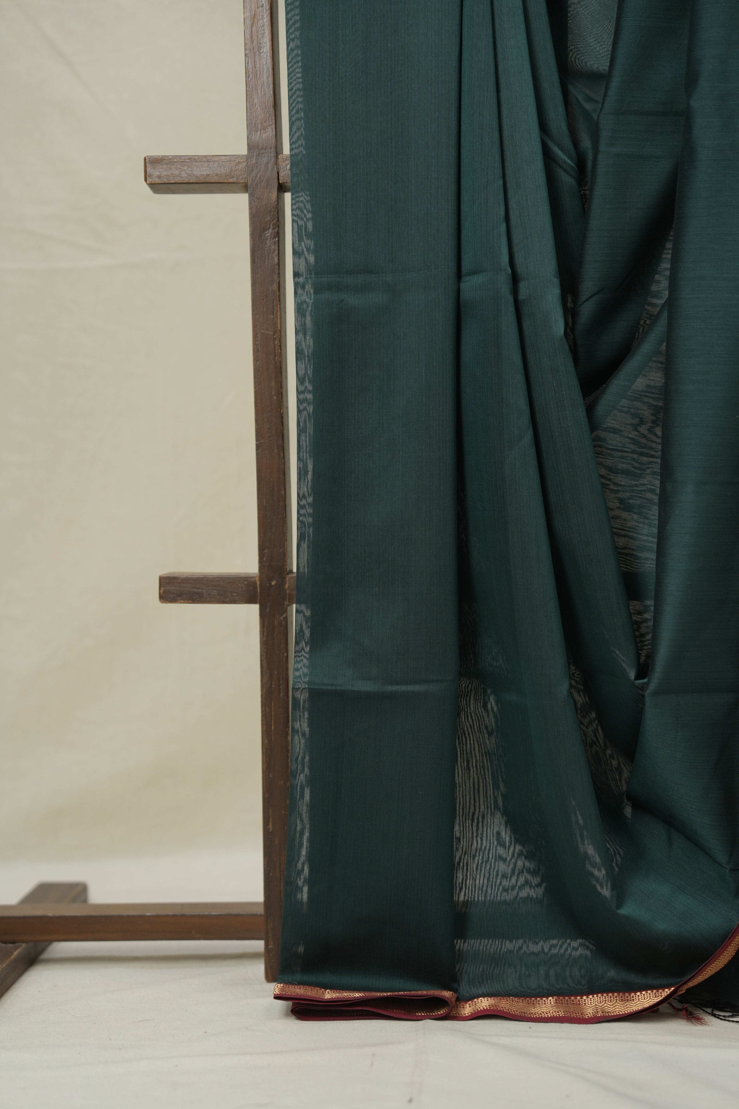Teal Green Maheshwari Saree - SRTGMS1024