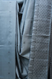 Grey Soft Silk Saree - SRGSSS281