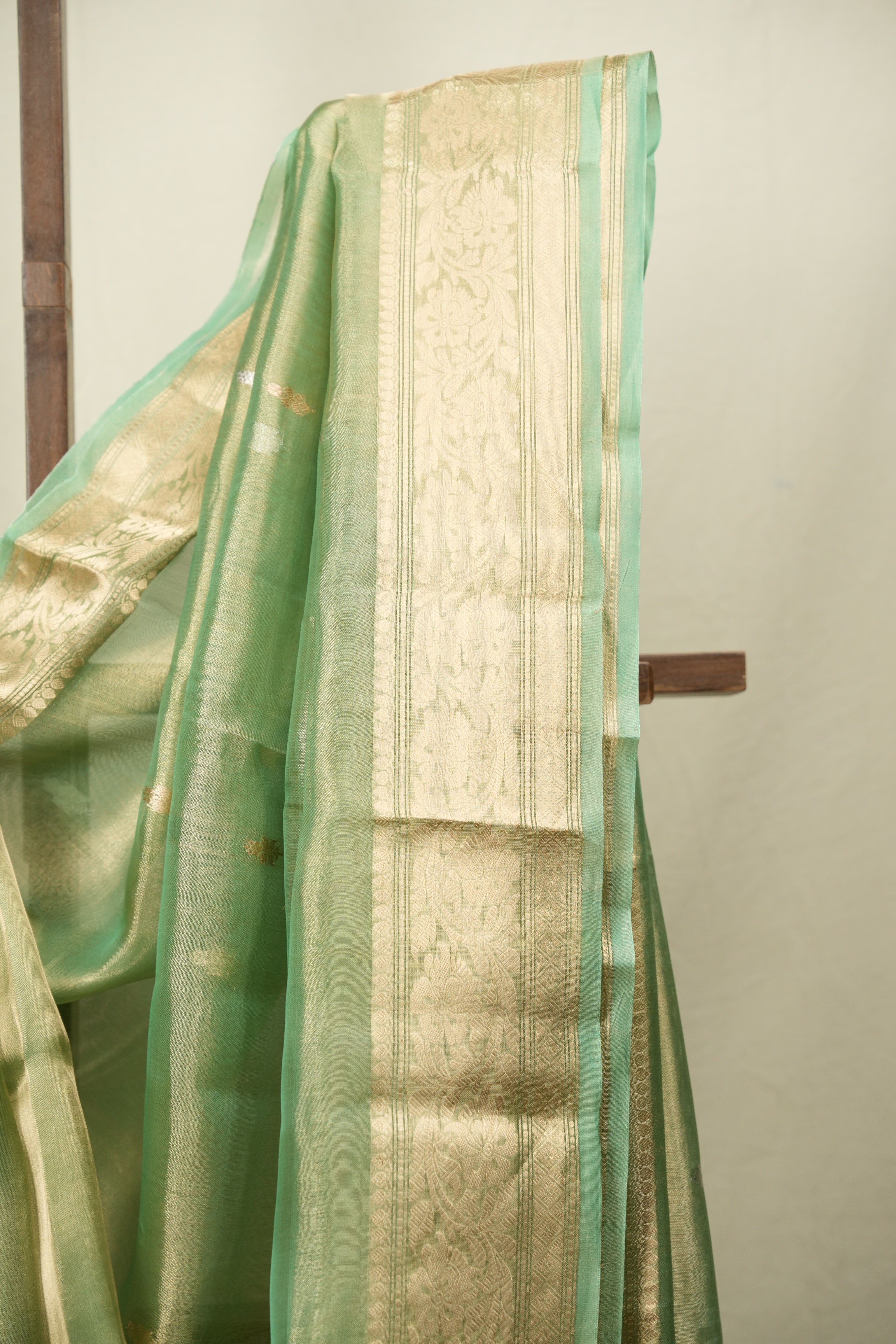 Pista Tissue Banarasi Silk Saree - SRPTBSS100