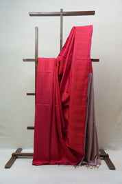 Red Soft Silk Saree - SRRSSS249
