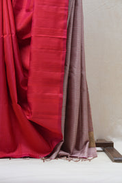 Red Soft Silk Saree - SRRSSS249