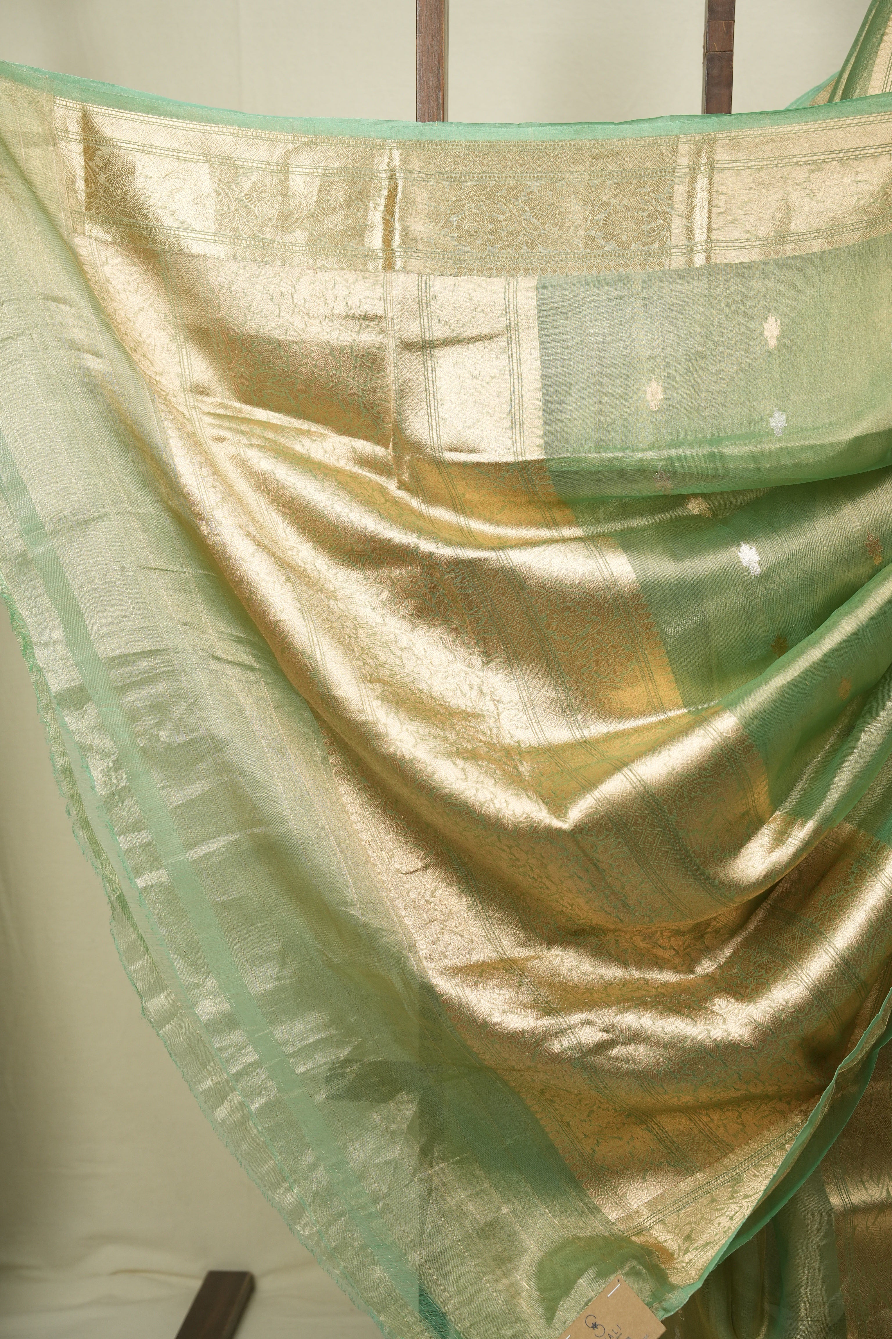 Pista Tissue Banarasi Silk Saree - SRPTBSS100