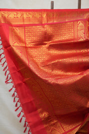 Aqua Blue Gadwal Silk Saree - SRABGSS436