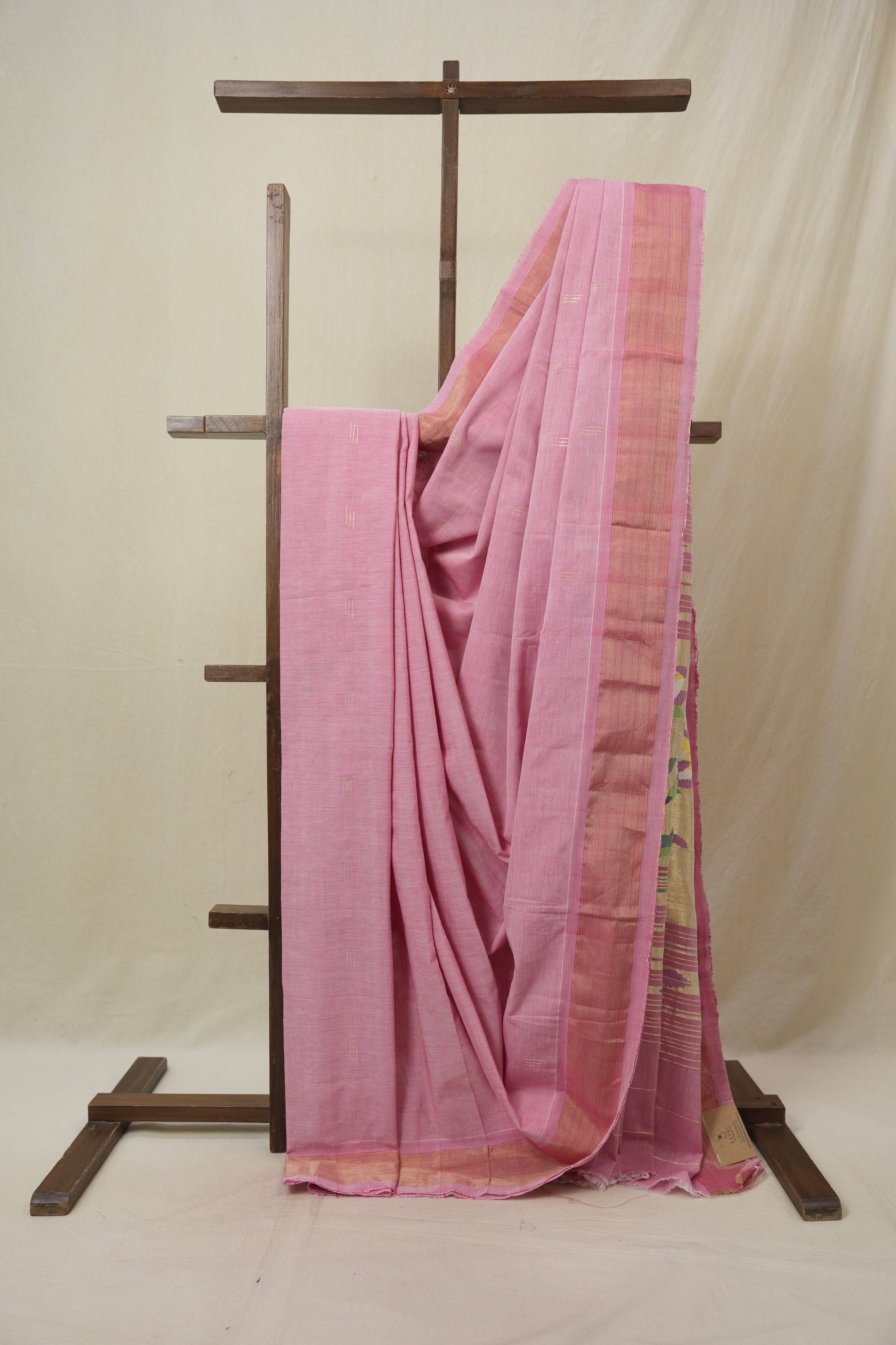 Pink Cotton Paithani Saree - SRPCPS715