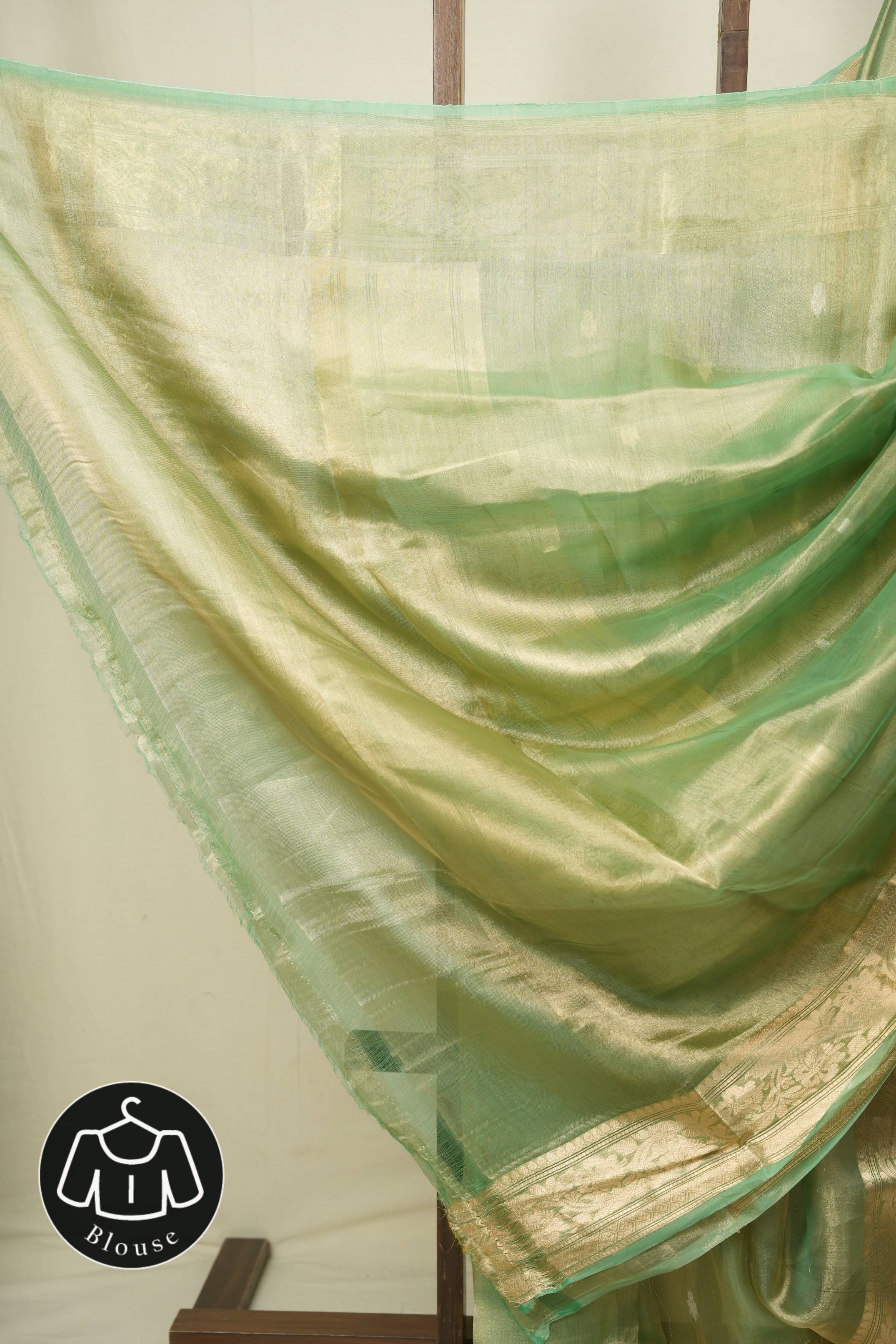 Pista Tissue Banarasi Silk Saree - SRPTBSS100