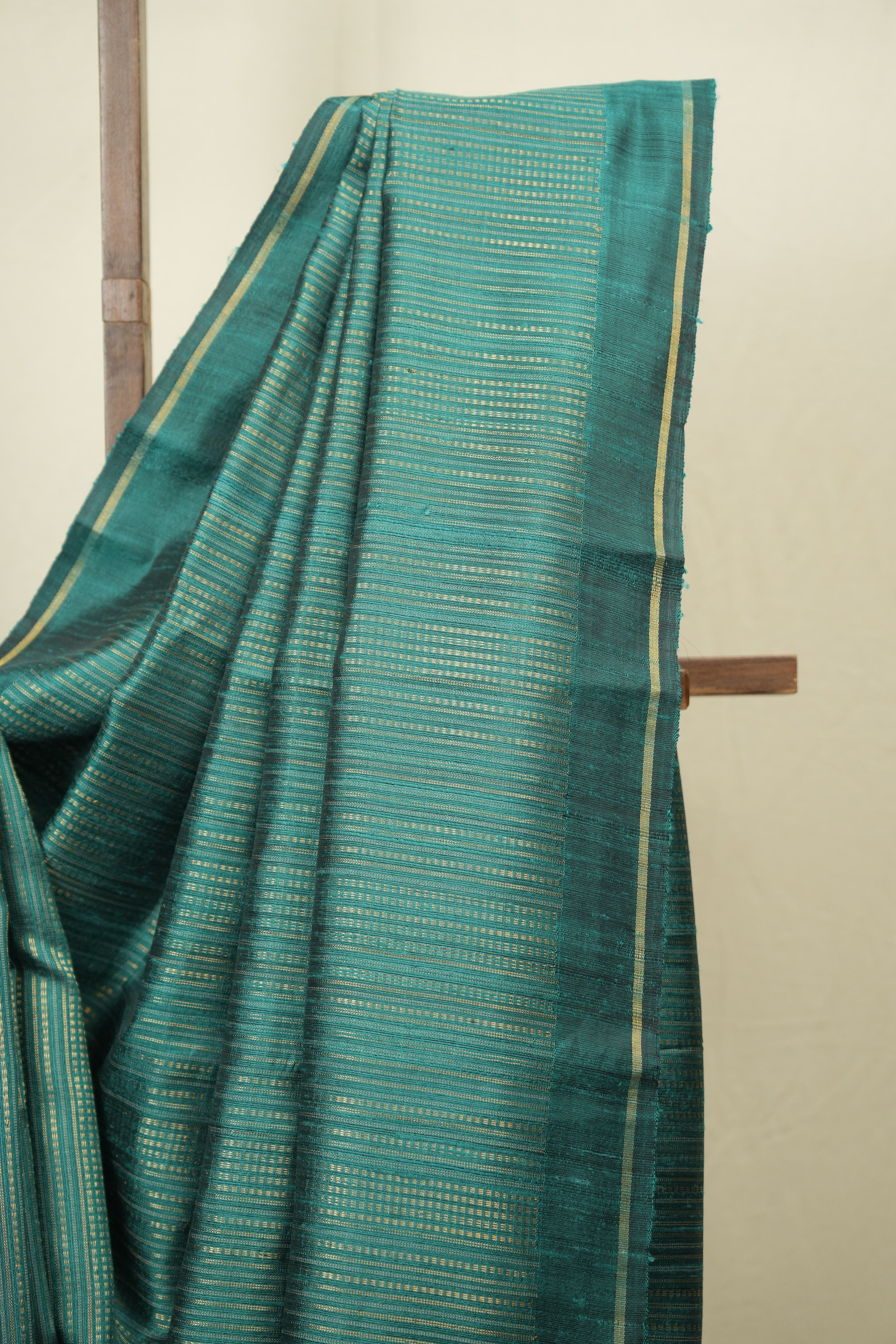 Rama Green Raw Silk Saree - SRRGRSS1020