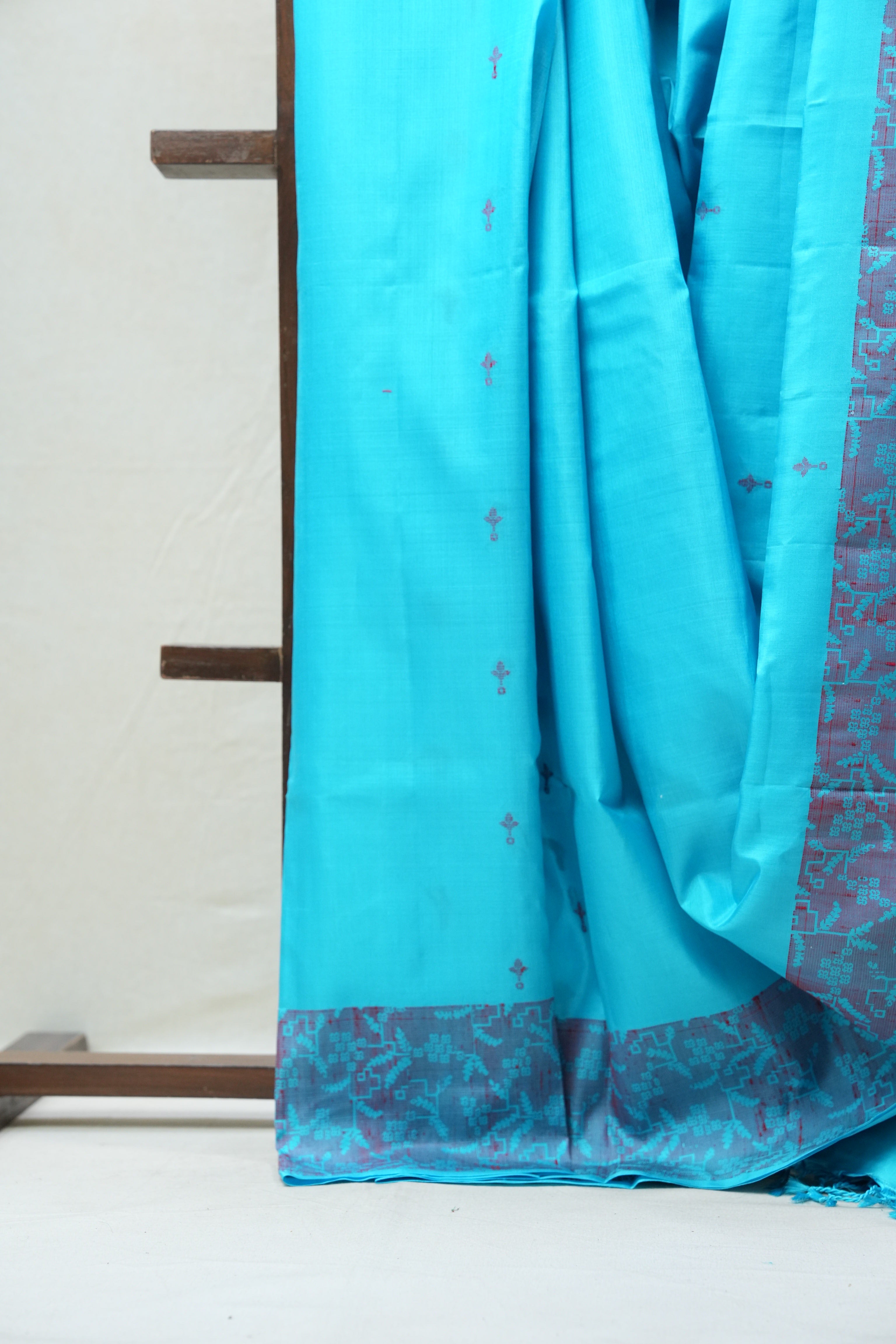 Blue Soft Silk Saree - SRBSSS282