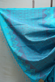 Blue Soft Silk Saree - SRBSSS282