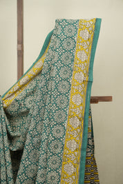 Green HBP Cotton Saree - SRGCS3618