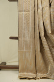 Cream Raw Silk Saree - SRCRSS1022