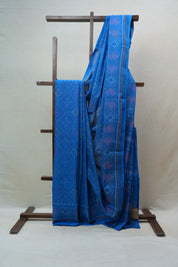 Blue Rajkot Patola Cotton Saree - SRBRPCS04