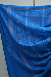 Blue Rajkot Patola Cotton Saree - SRBRPCS04