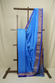 Blue Silk Paithani Saree - SRBSPS799