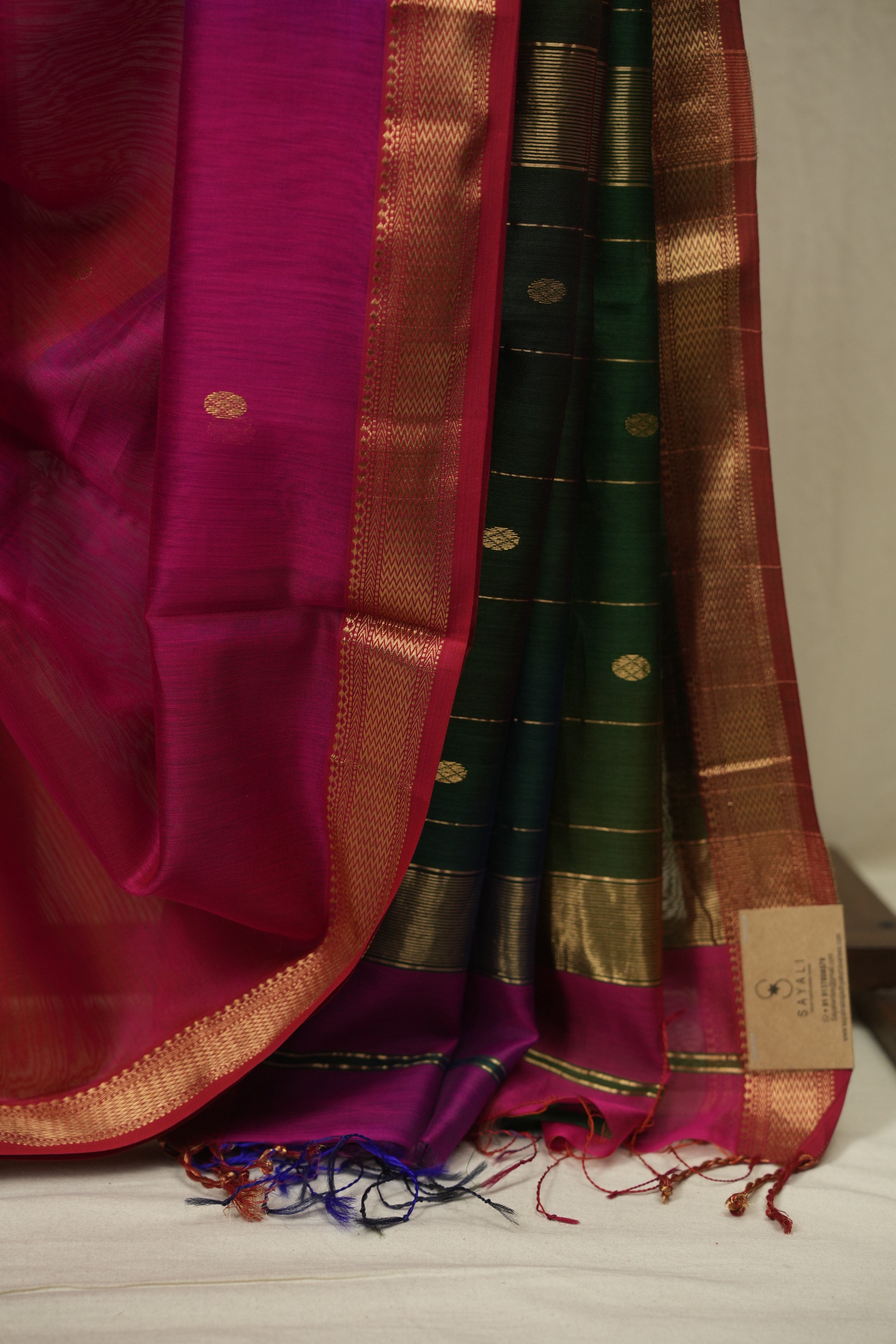 Multicolour Maheshwari Saree - SRMMS1311