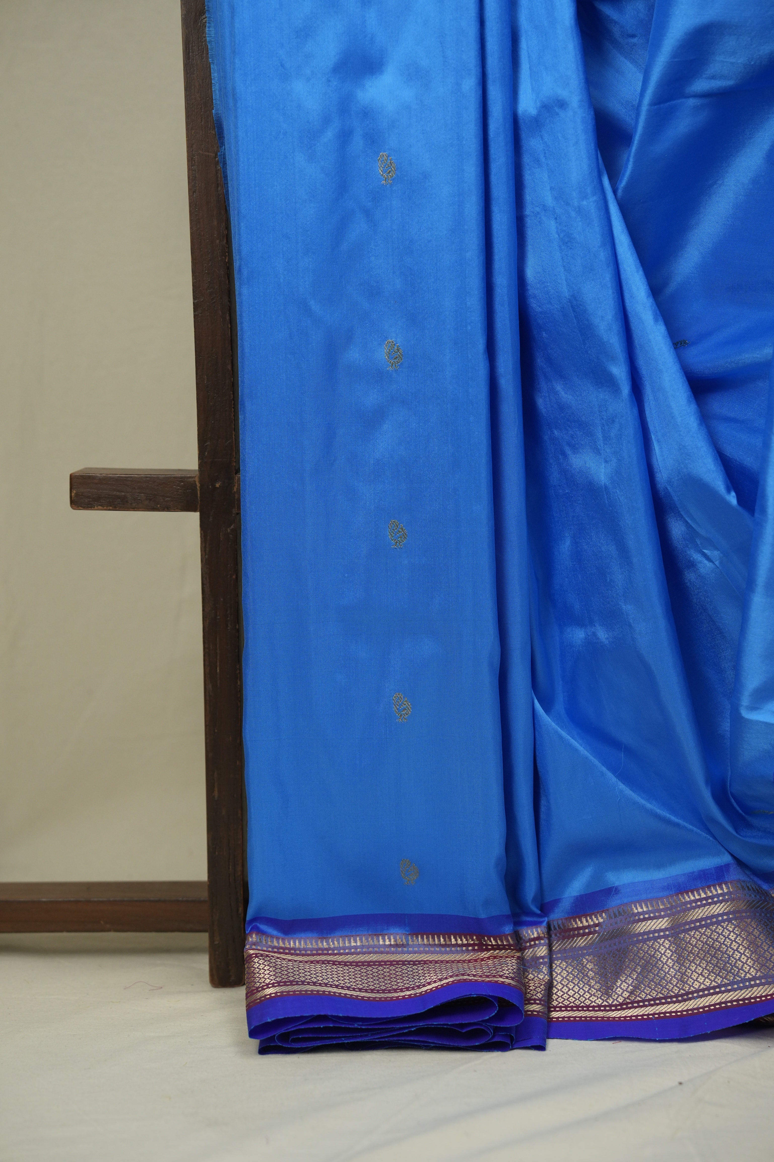 Blue Silk Paithani Saree - SRBSPS799